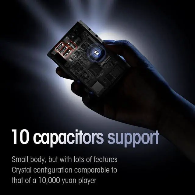 Alt view image 5 of 6 - M1 Plus Protable Music Player M1Plus Fi-Fi MP3 Player High-Definition Lossless ES9069Q DAC Dual SGM8262 Amplifier PCM768 DSD512 Bluetooth 5.2 LDAC WiFi DLNA Grey