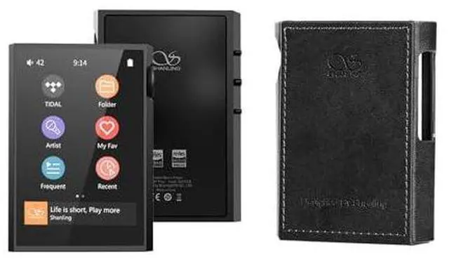 Main image of M1 Plus Music Player Included Leather Case, Portable 3.2inch Mini DAP with Bluetooth 5.2 LDAC/WiFi/DLNA/Airplay/Tidal Streaming, Lossless DSD Hi-Res Compatible with 2TB Micro SD (Black)