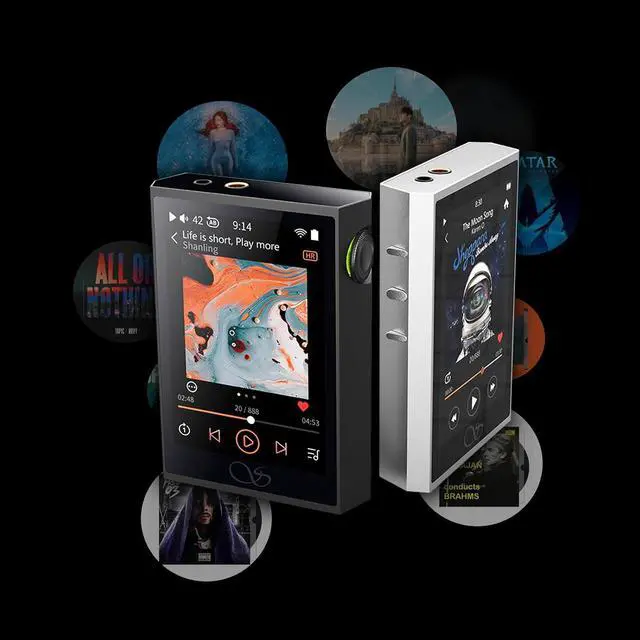 Alt view image 3 of 7 - M1 Plus M1Plus Music Player Portable DAP with Bluetooth 5.2 LDAC/WiFi/DLNA/Airplay/Tidal Streaming, 3.2inch Mini Lossless DSD Hi-Res Compatible with 2TB Micro SD (Black)