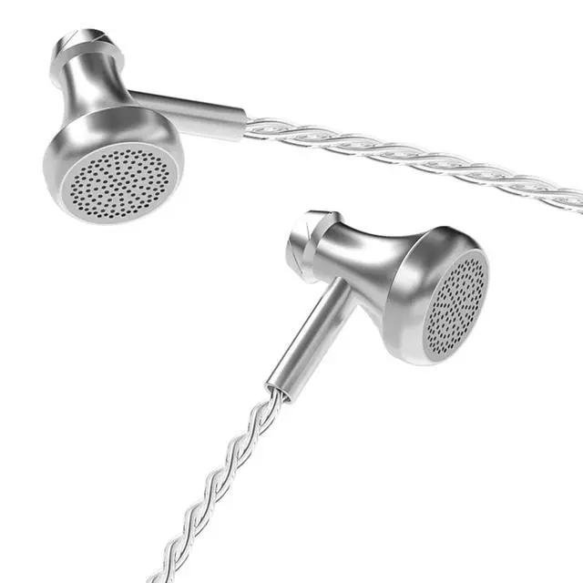 Alt view image 6 of 7 - Wired Earbuds in-Ear Headphones: Swappable 3.5 4.4mm Plug HiFi Stereo Dynamic Driver Silver Plated Cable Audiophile Music Gaming Monitoring (S3)
