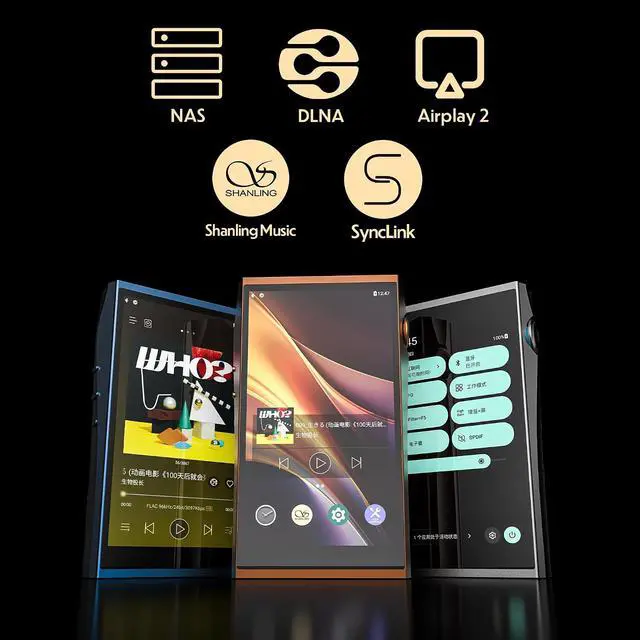 Alt view image 7 of 7 - M7T Flagship Digital Audio Player, Android 13 MP3/MP4 Player, Dual JAN6418 Tubes+AKM4191+2*AKM4498EX DAC AMP, 6GB RAM+128GB ROM, 768kHz/32bit, DSD1024, 980mW@32, 5-in Screen