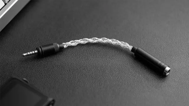 Alt view image 4 of 5 - M0 Pro / M0 Pura Balanced Adapter 3.5mm-4.4mm,3.5mm Male to 4.4mm Female Adapter Cable M0 Pro Portable Music Player,Stereo Audio Earphones Cable