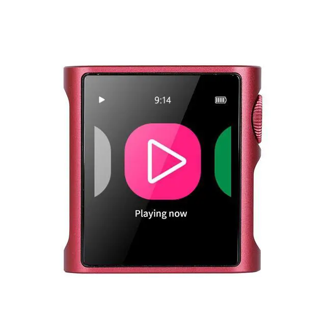 Alt view image 2 of 7 - M0 Pura Mini MP3 Player with Case, Bluetooth 5.0, 1.7 * 1.7inch Premium DAC Digital Audio Player HD Touch Screen, Support to 2TB, USB Type-C 3.5mm Jacks, Volume Konb (Berry Purple)