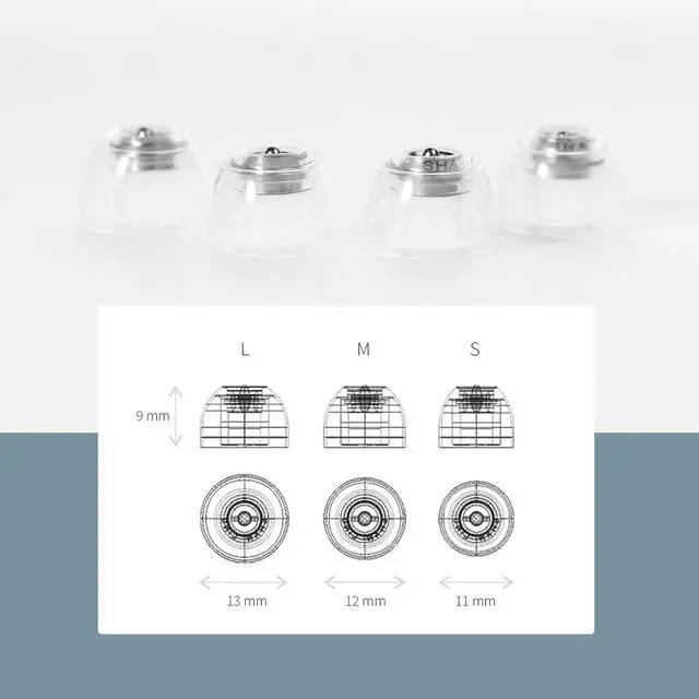 Alt view image 5 of 7 - SE100 Invisble Medical Silicone Ear Tips (S/M/L Sizes) - Noise Isolating Ergonomic Eartips for IEMs, Designed for Audiophiles & Musicians (Transparent, Medium)