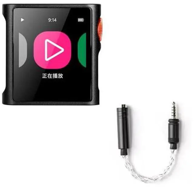 Main image of M0 Pura Hi-Res MP3 Music Player with Adapter,Portable Digital Audio Player DAP Player, 2X CS43131 DAC,APP Control,LDAC/SBC/AAC,3.5mm/Type-C Jack,384kHz /32bit,250mW@32,MTouch OS, Black