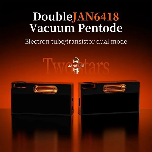 Alt view image 3 of 7 - UA7 Portable Headphone Amplifier USB DAC AMP Dongle with Dual JAN6418 Tubes, High-End Tube Flavoring Hi-Fi Sound, Support 768kHz/32bit DSD512, 577mW Output, 3.5mm+4.4mm Jack, Black