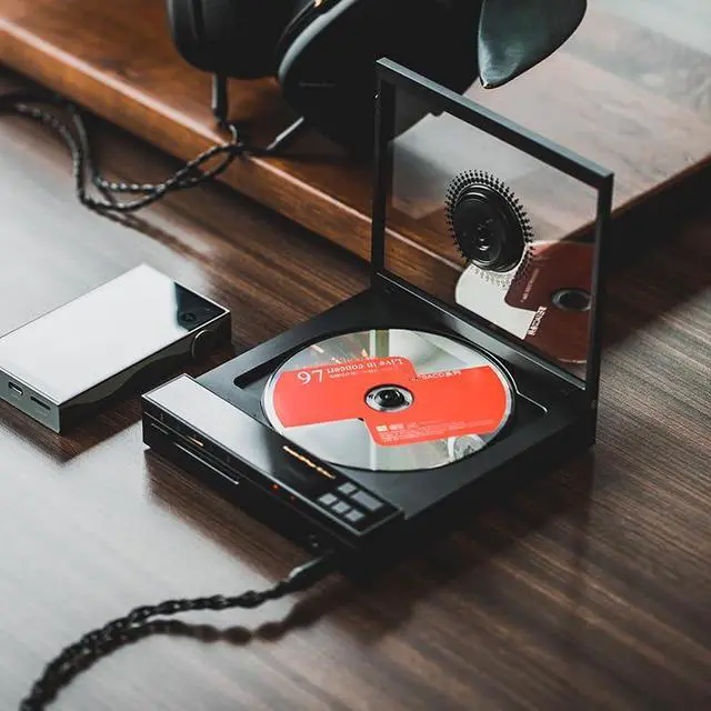Alt view image 5 of 7 - EC Zero T Portable CD Player Multifunctional HiFi CD Player with R2R DAC Dual JAN6418 Tubes,5500mAh Battery,Support CD Ripping,HD Bluetooth,768kHz/32bit,DSD512,3.5/4.4mm/Coaxial/LINE Output