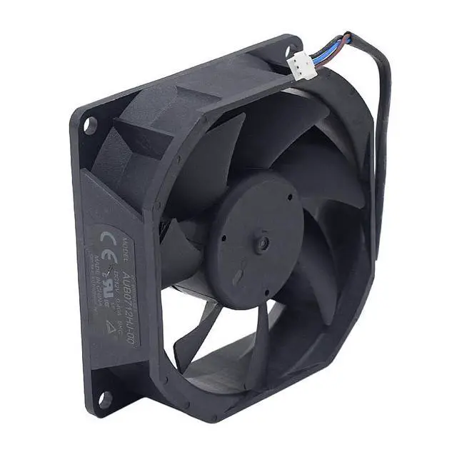 Alt view image 2 of 3 - New AUB0712HJ-00 BKC DC12V 0.4A 3Pins 70 * 70 * 25MM 7CM Projector Cooling Fan for Delta