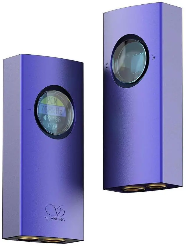 Main image of UA1 II Headphone Amplifier Portable USB DAC AMP Dual CS43131 Chips, 3.5mm + 4.4mm, 768kHz/32bit DSD512, 0.96" LCD Display, Hi-Res Audio for Smartphones, PC (Purple)