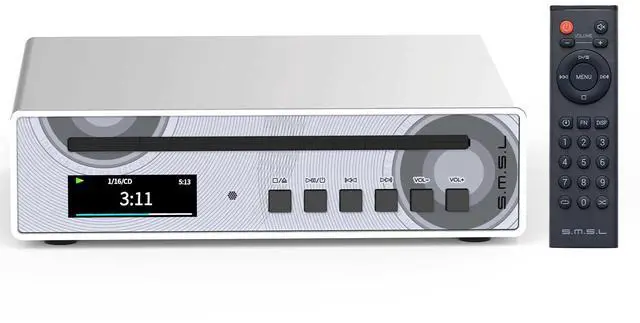 Main image of PL100PRO CD Player 2*CS43131 High-End DAC Chips RCA/Optical/Coaxial/XLR Balanced /3.5mm&4.4mm Headphone Output 200mW 32, Lossless MQA Playback, CD-R/CD-RW/MP3 Disc