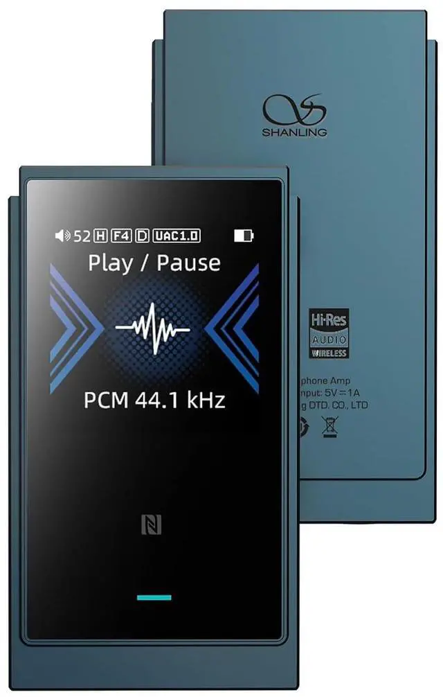 Main image of UP6 Portable Headphone Amp, Bluetooth5.2 DAC, LDAC/APTX/NFC/CVC8.0 HD Microphone, 1.54inch LCD Screen Music Mode/Game Mode/Car Mode, 4+Hours Playtime (Blue)