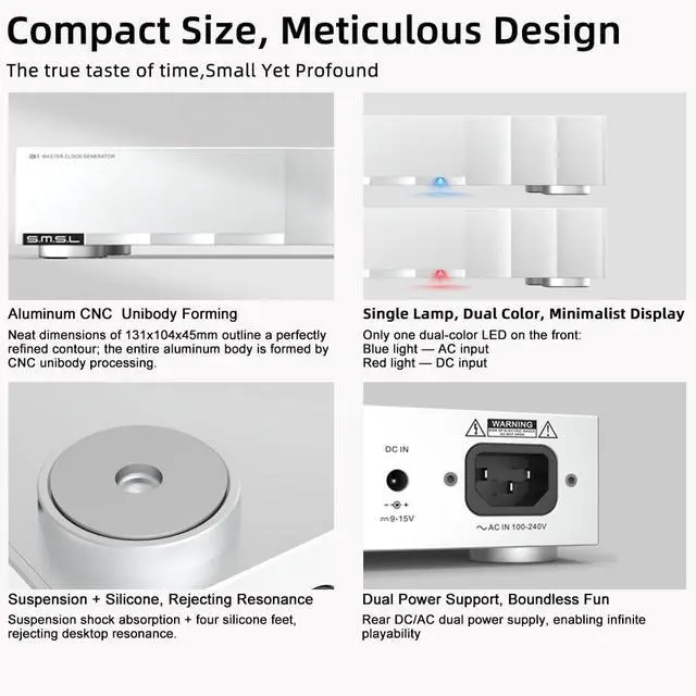 Alt view image 5 of 7 - G1 First External Master Clock 10MHz digital audio SC-CUT OCXO, for Hi-Fi Audio Systems Output impedance adaptive for CD player/media player/DAC, Multi Channel Drive, for D200/PL200T/T2/D2R/PA200