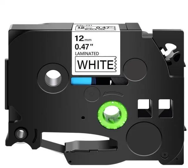 Main image of Label Tape for Printers Multiple Sizes and Colors(Black on White)