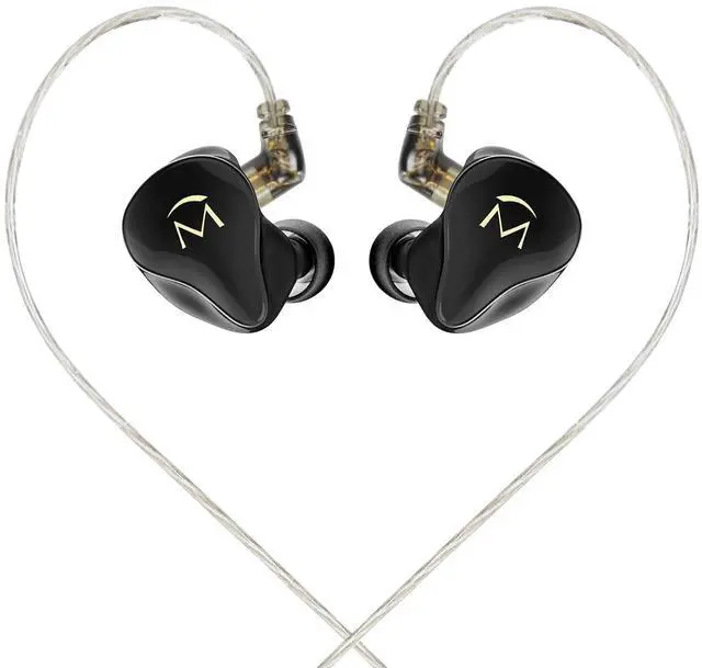 Main image of Music1 in-Ear Earphones, 9mm Dynamic Driver in Ear Monitor, IEM Earphones with Mic and Playback Controls, Noise Isolating Wired Headphones, 0.78mm 2 pin Changeable Cable, 3.5mm Plug