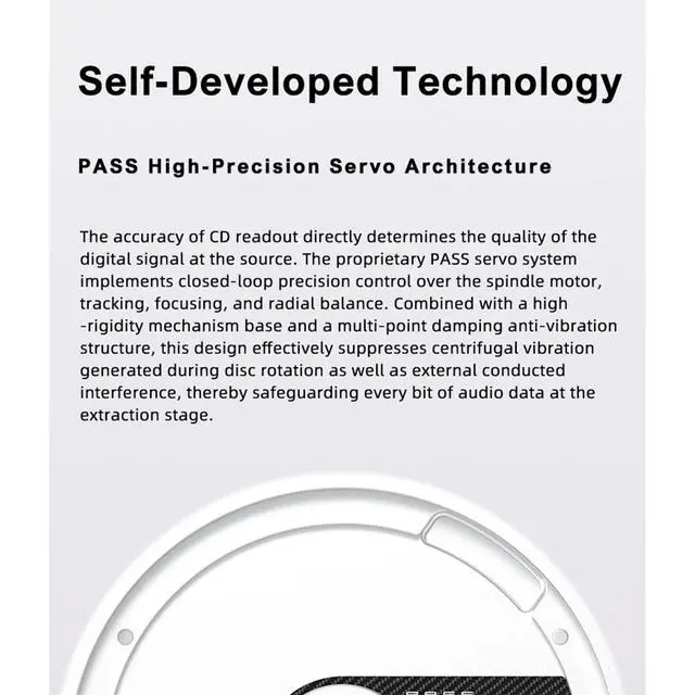 Alt view image 7 of 7 - PL200 MK2 MQA-CD Player,All-in-One CD Player, DAC & HP AMP, Hi-End DAC chip ES9039Q2M, Bluetooth transmitter, Seamless Playback,32-bit/768kHz DSD512,USB/BT/CD input, RCA/XLR/HP/COAX/OPT/BT output