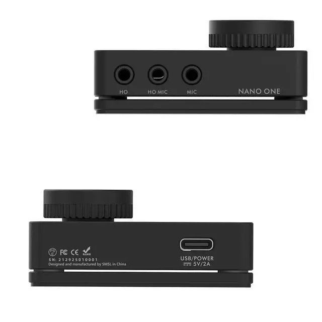 Alt view image 2 of 7 - Nano ONE Pro External Sound Card, Hi-Fi DSP Chip,Virtual 7.1 Surround Sound, for Windows/Mac/Phone/Live Stream/Game,3.5mm Headphone Output, Mic in, Plug and Play Driverless (Black)