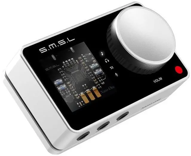 Main image of Nano ONE Pro External Sound Card, Hi-Fi DSP Chip,Virtual 7.1 Surround Sound, for Windows/Mac/Phone/Live Stream/Game,3.5mm Headphone Output, Mic in, Plug and Play Driverless (Silver)