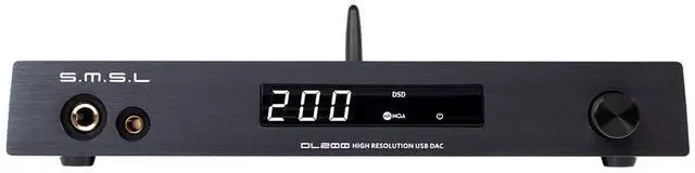 Main image of DL200 Audio Headphone Amplifier ES9039Q2M Chip High-end MQA XMOS PCM768kHz/32bit DSD512 USB/Optical/Coaxial/Bluetooth Input THD+N 0.00006% with Remote Control