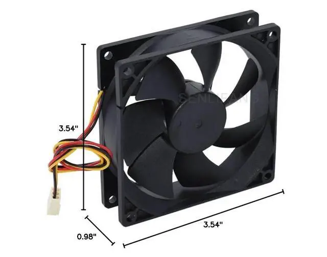 Alt view image 4 of 4 - New for 9CM 9025 Mute Fan FD129225LL-N DC 12V 0.12A 90x90x25mm 3-Wire Server Cooling Fan