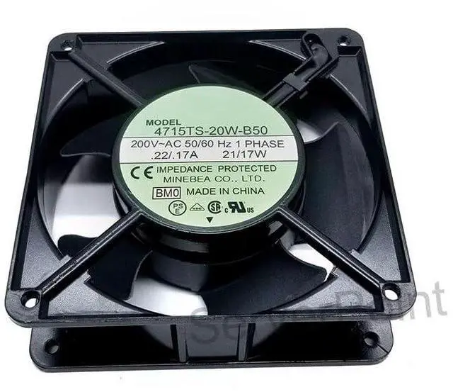 Main image of New 4715TS-20W-B50 200V 50/60HZ 21/17W Server Square Cooling Fan