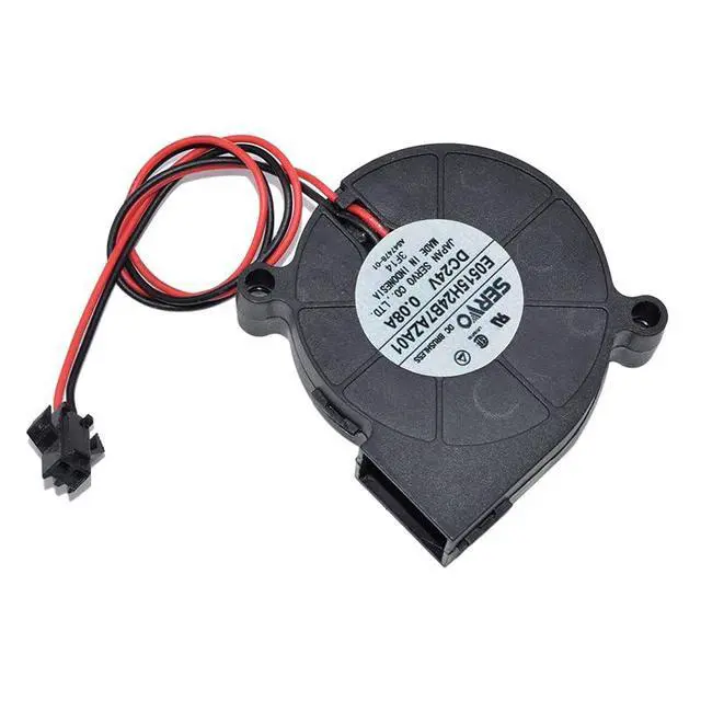 Alt view image 2 of 4 - New E0515H24B7AZA01 DC 24V 0.08A 50x50x15mm 2-Pin Server Cooling Fan