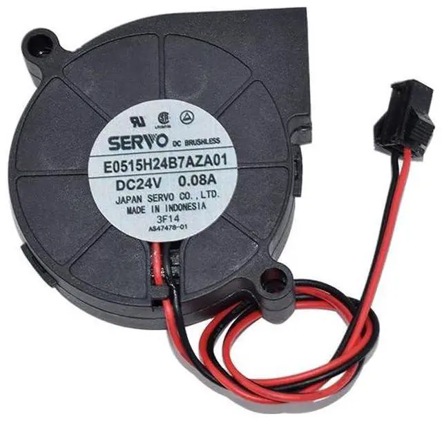 Main image of New E0515H24B7AZA01 DC 24V 0.08A 50x50x15mm 2-Pin Server Cooling Fan