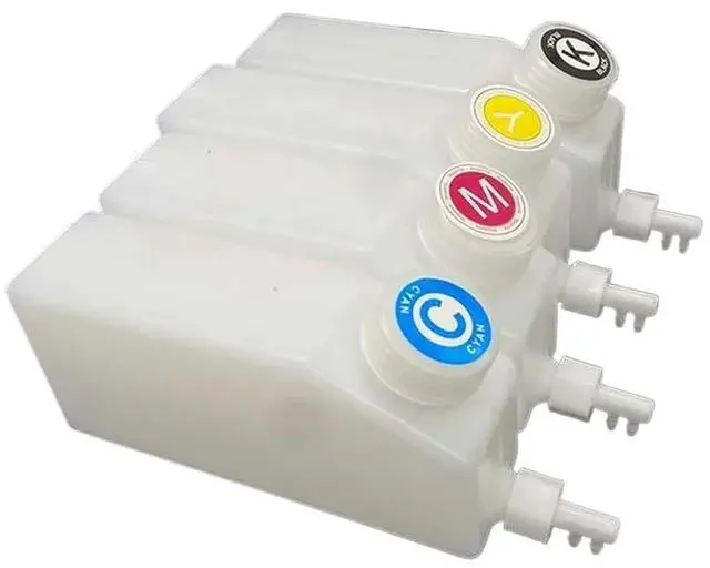Main image of CMYK 500ml Eco Solvent Ink Cartridge with Double Ink Outlet Mimaki Roland DTF Printer Compatible White Tank System