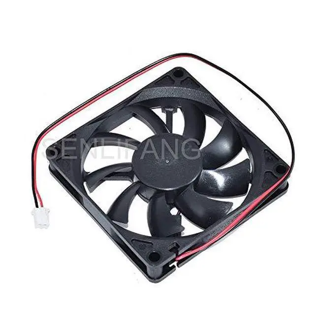 Alt view image 2 of 5 - New 8CM Square Cooling JF0815S1UR-R DC 12V 0.34A 80x80x15mm 2-Wire Server Cooler Fan
