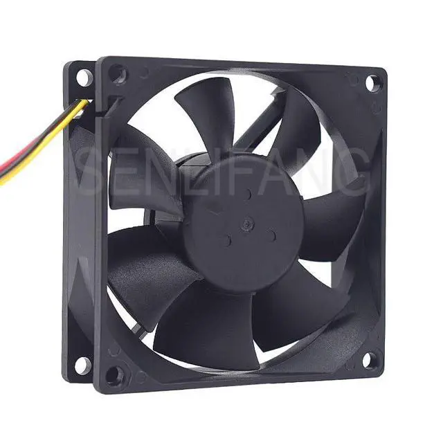 Alt view image 3 of 3 - New 8CM Square Cooler PE80252B3-000U-G99 DC 24V 3.29W 80x80x25MM 3Lines Server Cooling Fan