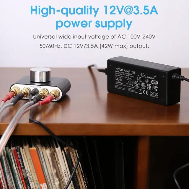 Alt view image 2 of 7 - AC 100-240V DC 12V3.5A Power Supply Adapter Charger for Amplifier/Speaker