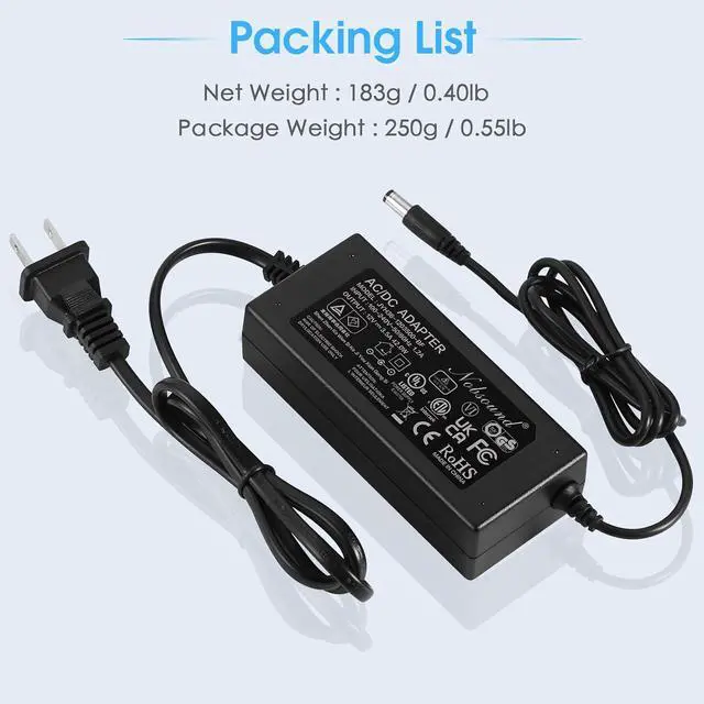 Alt view image 7 of 7 - AC 100-240V DC 12V3.5A Power Supply Adapter Charger for Amplifier/Speaker