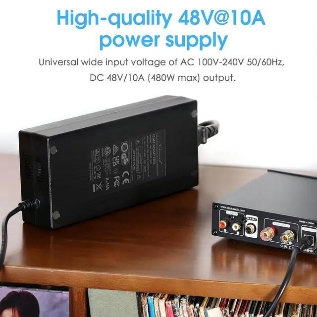 Alt view image 2 of 7 - 48V10A DC Power Supply Adapter 480W 100-240V Transformer for Amplifier