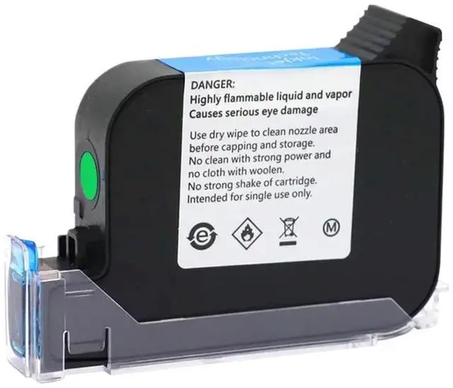 Main image of ZK2588 Ink Cartridge Black Red Green Blue Compatible with 12.7 Mm Handheld Inkjet Printer Compatible Replacement(Green)