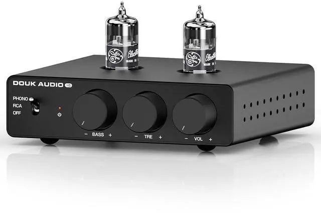 Main image of Tube Preamp MM Phono Stage HiFi Stereo Preamplifier w/Low Pass Filter, SUB Out
