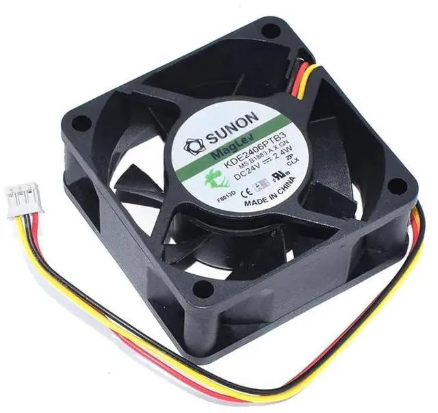 Main image of for KDE2406PTB3 DC 24V 2.4W 60x60x25mm 6025 3-Pin Server Cooling Fan
