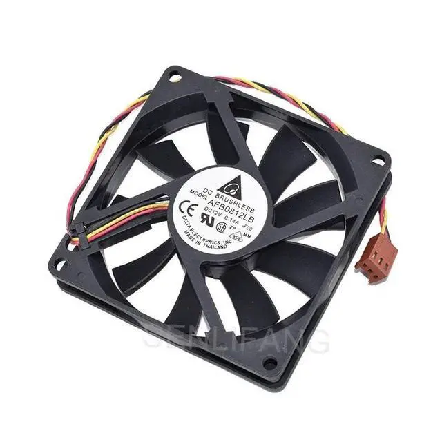 Alt view image 2 of 3 - for AFB0812LB Cooling Fan 8CM 8015 80X80X15MM DC 12V 0.14A 3Lines Server Inverter Blower Axial Cooler