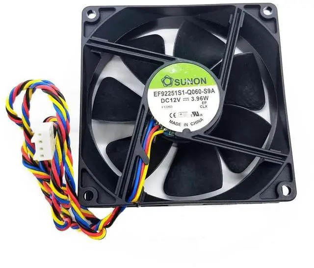 Main image of for EF92251S1-Q060-S9A DC 12V 3.96W 90x90x25mm 9025 4-Wire Server Square Cooling Fan