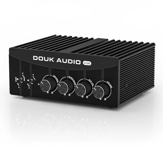 Main image of A100 TPA3255 300 watts x2 Digital Power Amplifier, Stereo/Mono Channel SUB Audio Amp for Home Speakers/Subwoofers, Black, SUC-A100