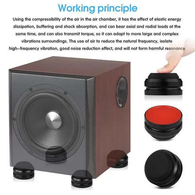 Alt view image 2 of 7 - 4PCS HiFi Speakers Isolation Stand Feet Amplifier Pads DAC CD Players Base