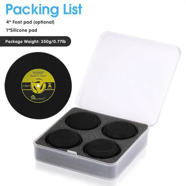 Alt view image 7 of 7 - 4PCS HiFi Speakers Isolation Stand Feet Amplifier Pads DAC CD Players Base