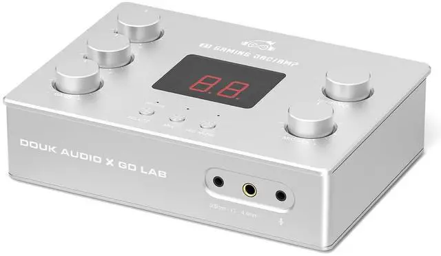 Main image of Douk Audio x GD-LAB Z1 Gaming DAC: Amp for FPS Games with ESS9039Q2M Chip 4.4mm Balanced Headphone Output XLR Mic 48V for PC PS5 Switch Streamers (Silver)