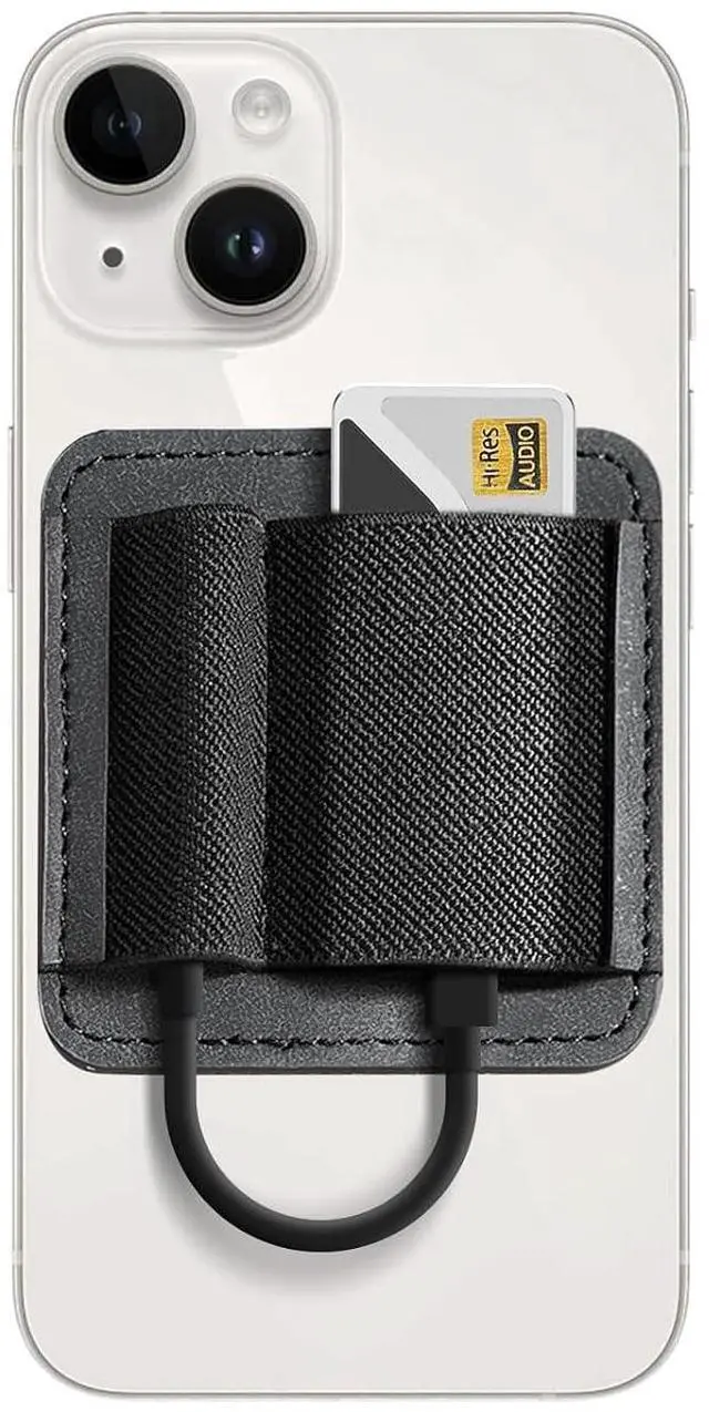 Main image of Magnetic Leather DAC Case K2, Strong Magnet, DAC Pocket, Powerful Suction, Android Cell Phone Back Clip, DAC Accessories - BlackCompatible with UA2-UA7 UA3 UA4 UA6 UA7 Full Series & More