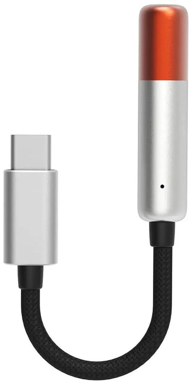 Main image of UA MINI USB C DAC with LED Light Audio Cables New Upgraded High Resolution 3.5mm Female to Type C Male Lossless Headphone Amplifier for Smartphones/PC/Laptops/Players (Orange)