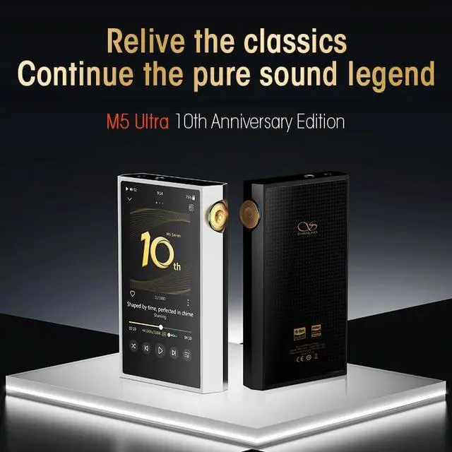 Alt view image 2 of 5 - Hi-Res Audio Player, M5 Ultra 10th Protable Music Player AK4191EQ+AK4499EX DAC,MTouch 4.0 OS,1100mW@32 WiFi DLNA AirPlay,4.7" Screen,Bluetooth 5.2 Support DSD512 & 768kHz/32bit