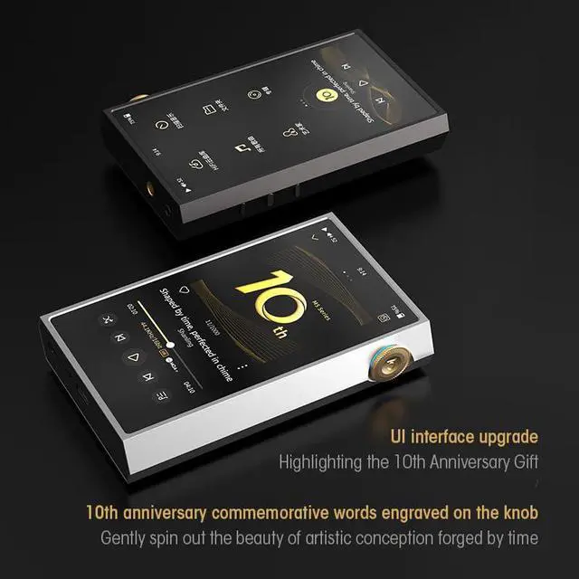Alt view image 5 of 5 - Hi-Res Audio Player, M5 Ultra 10th Protable Music Player AK4191EQ+AK4499EX DAC,MTouch 4.0 OS,1100mW@32 WiFi DLNA AirPlay,4.7" Screen,Bluetooth 5.2 Support DSD512 & 768kHz/32bit