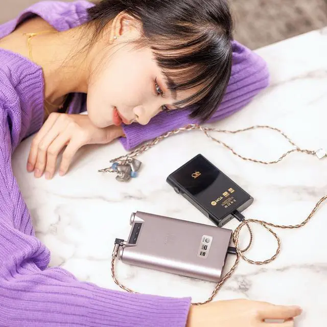 Alt view image 3 of 5 - H7 Desktop DAC/Headphone Amplifier,Balanced Portable HiFi Music Player,AK4191EQ+AK4499EX DAC,768kHz/32bit DSD512,MQA Full Decoder,3.5/4.4/6.35mm,Optical/USB/Coaxial/Bluetooth 5.0 (Black)