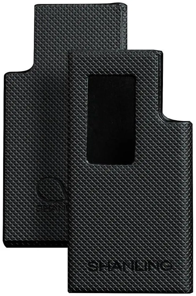 Main image of UA6 II Leather Case Protective Cover for Portable DAC/Amp, Precise Cutouts for 3.5mm & 4.4mm Ports, Full Access to Screen & Controls, Black