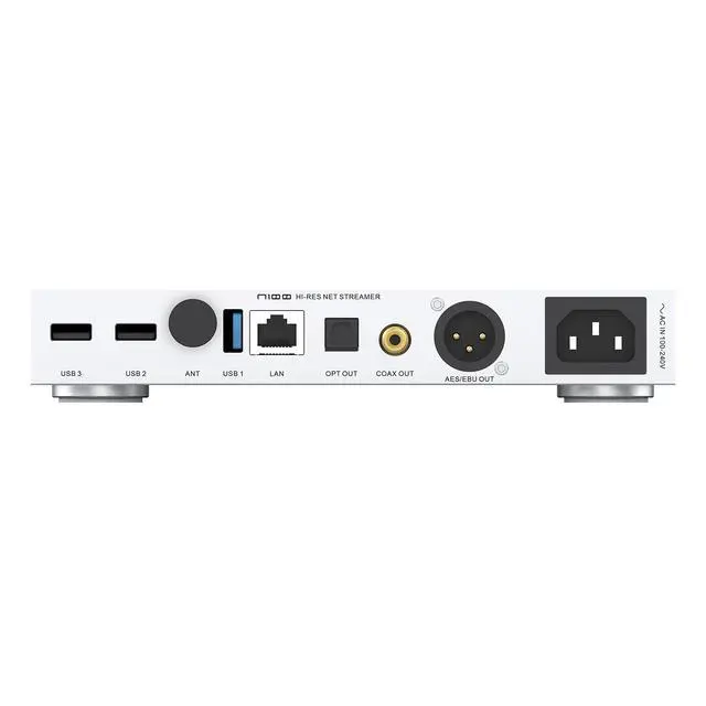 Alt view image 2 of 6 - N100 Hi-Res Network Streamer New DAC chip Supports Connect VOLUMIO Tidal and QOBUZ Output Optical/Coaxial/AES/EBU/USB, Input USB2.0/USB3.0/ LAN/WiFi, Home Theater Audio Stereo System Streamer