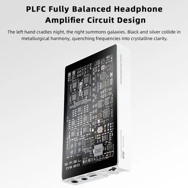 Alt view image 3 of 7 - DS20 Portable DAC Headphone Amplifier CS43131 Chip 32bit/768kHz 256DSD PLFC Fully Balanced Headphone Amp Magnetic Decoder USB1.1 for Switch & PS5 Hi-res Audio Amp MQA 3.5/4.4mm Headphone Jack