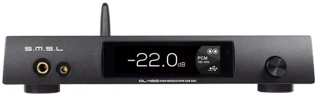 Main image of DL400 Audio DAC & Headphone Amplifier DSD 256 PCM 32bit/768kHz 323000mW*2 Balanced Headphone Amplifier RCA/XLR/6.35mm&4.4mm Headphone Output with Remote Control, Hi-Fi Audio Stereo Receiver